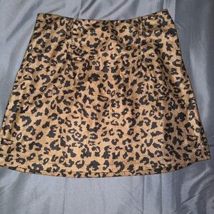 SHEIN Animal Print Mini Skirt
